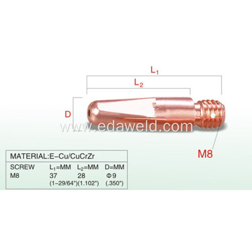 Tweco 16S Tapering Contact Tip